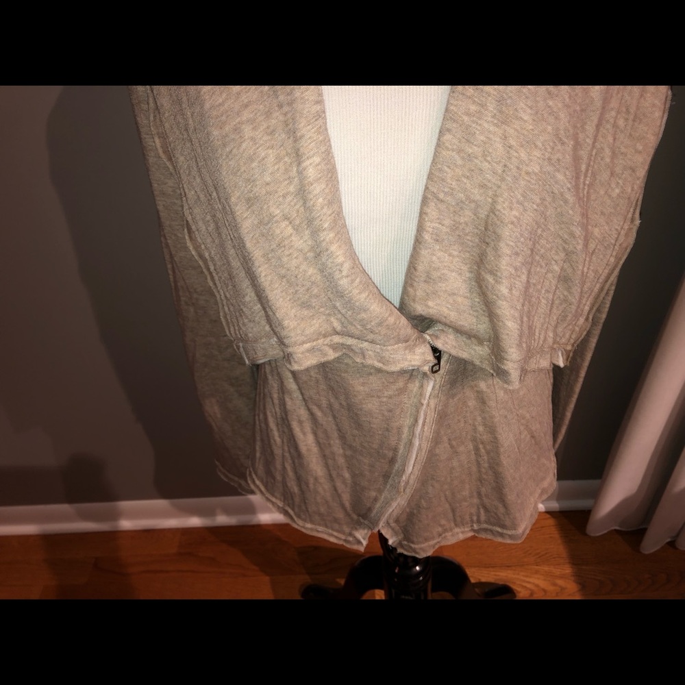 Tan Mystree Jacket With Shawl Collar, Size Small - image 3